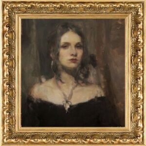 Portrét mladej ženy v tieni